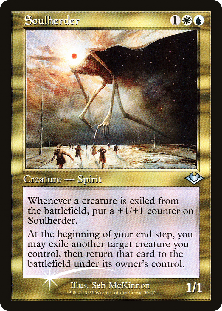 Soulherder (Retro Frame) (MH1-030) - Modern Horizons 1 Timeshifts Etched Foil