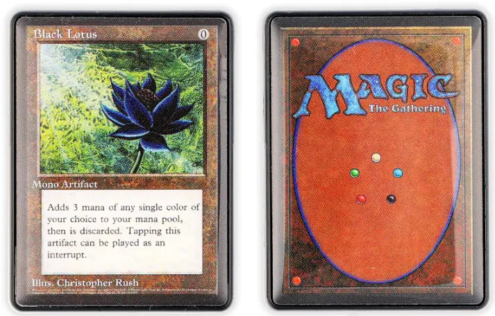 Magic: The Gathering Black Lotus Card 2-Piece Enamel Pin Set