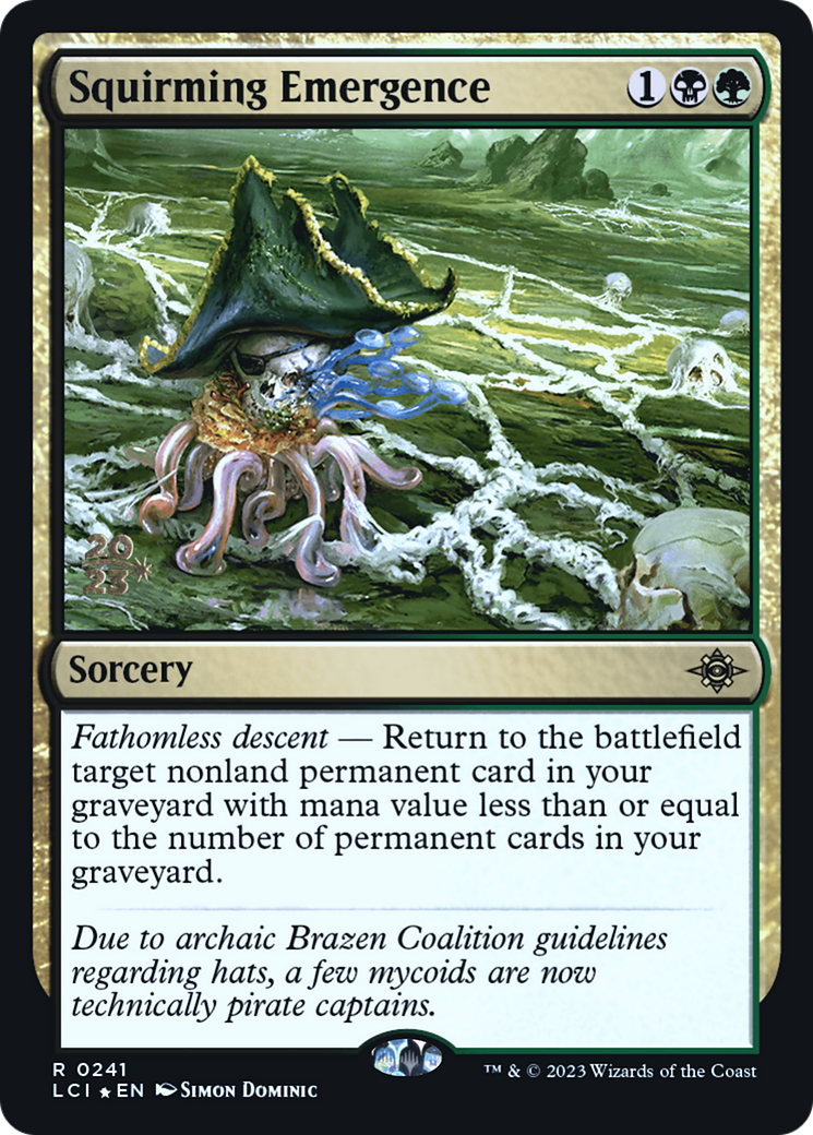 Squirming Emergence [The Lost Caverns of Ixalan Prerelease Cards]