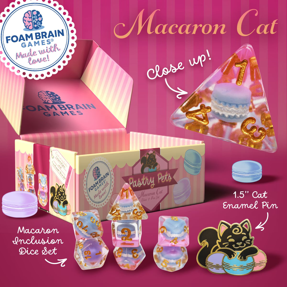 Foam Brain Games: Pastry Pets - Macaron Cat