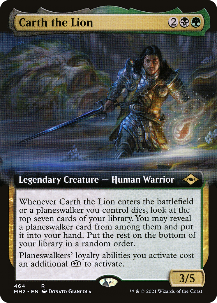 Carth the Lion (Extended Art) [Modern Horizons 2]