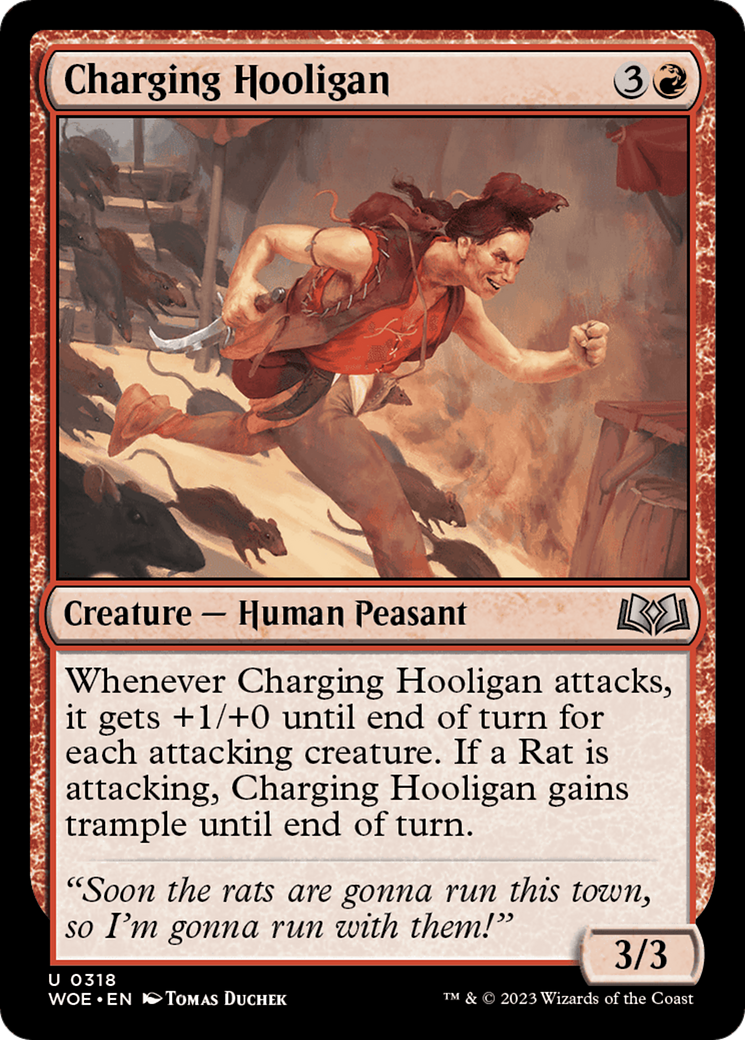 Charging Hooligan [Wilds of Eldraine]