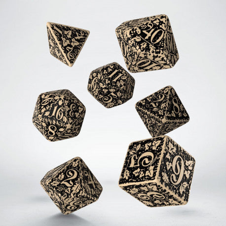 Q Workshop: Forest Dice Set Beige/Black
