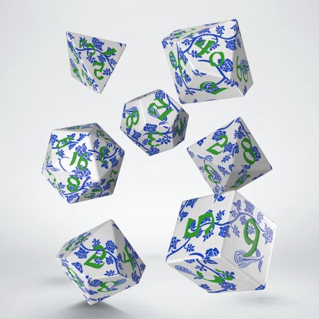 Q Workshop: Full Art Dice Set - Porcelain