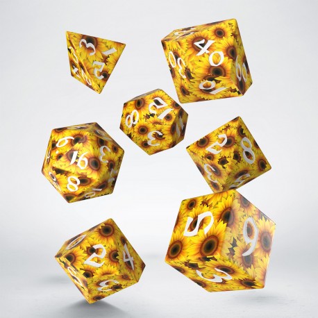 Q Workshop: Full Art Dice Set - Sunflower