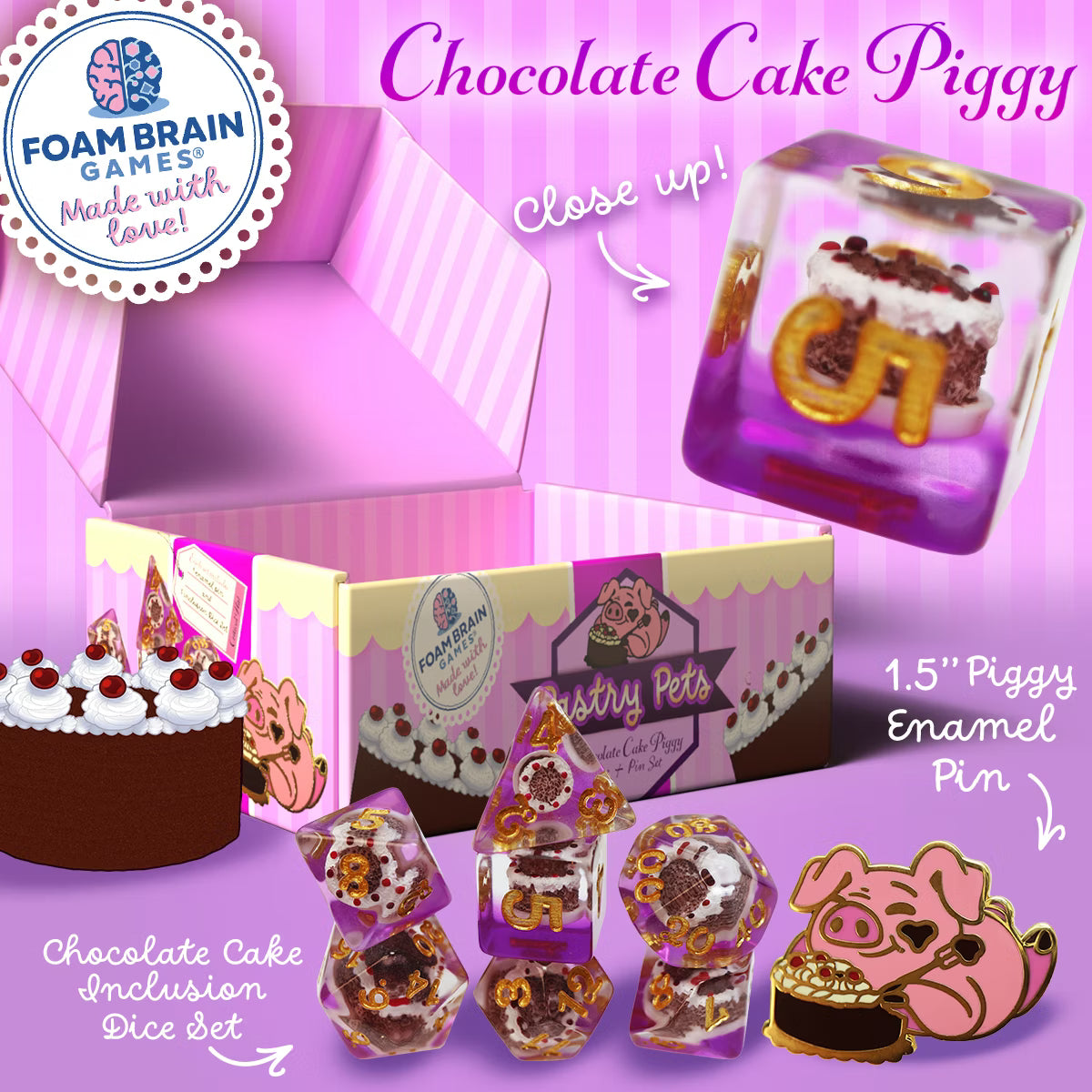 Foam Brain Games: Pastry Pets - Chocolate Cake Piggy