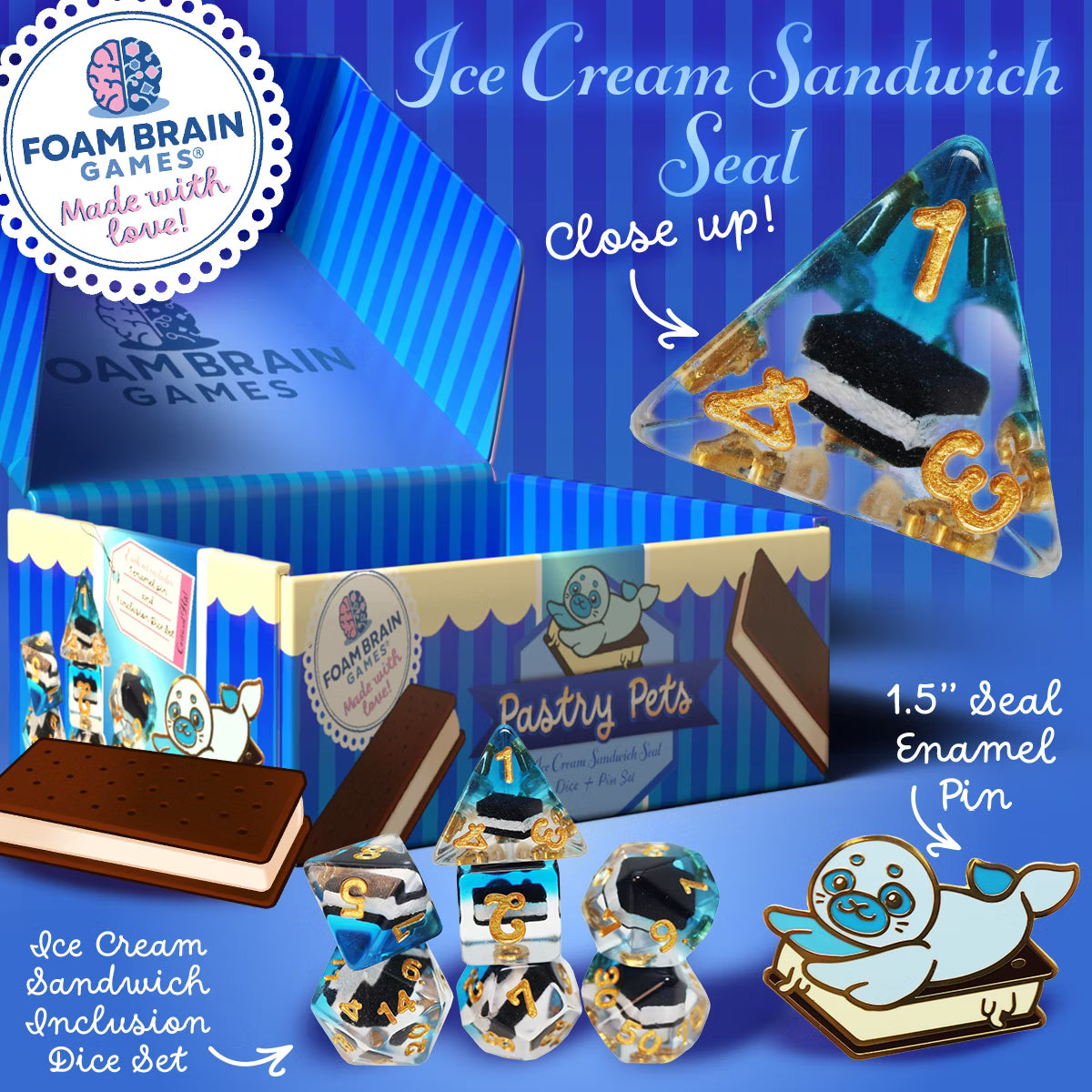 Foam Brain Games: Pastry Pets - Ice Cream Sandwich Seal