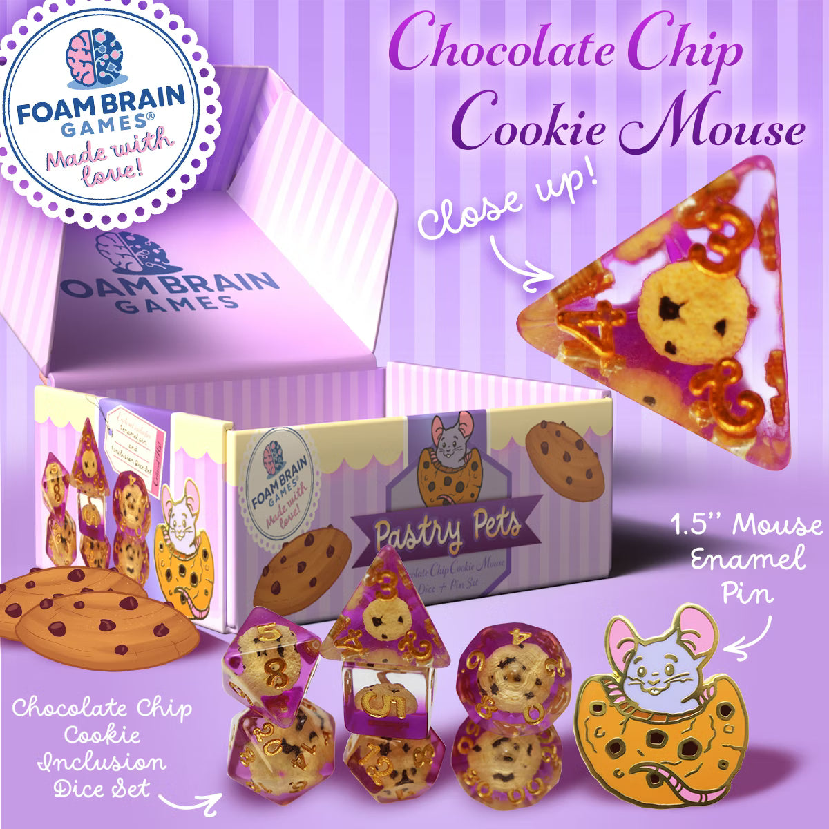 Foam Brain Games: Pastry Pets - Chocolate Chip Cookie Mouse