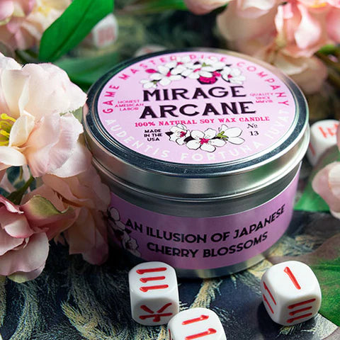 Game Master Dice Candle - Mirage Arcane (8oz)