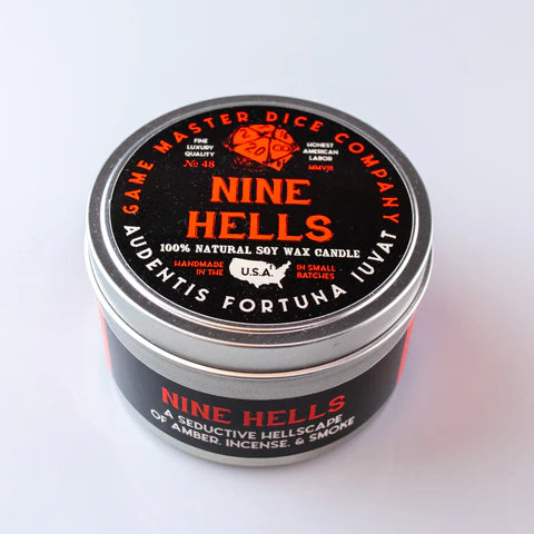 Game Master Dice Candle - Nine Hells (8oz)