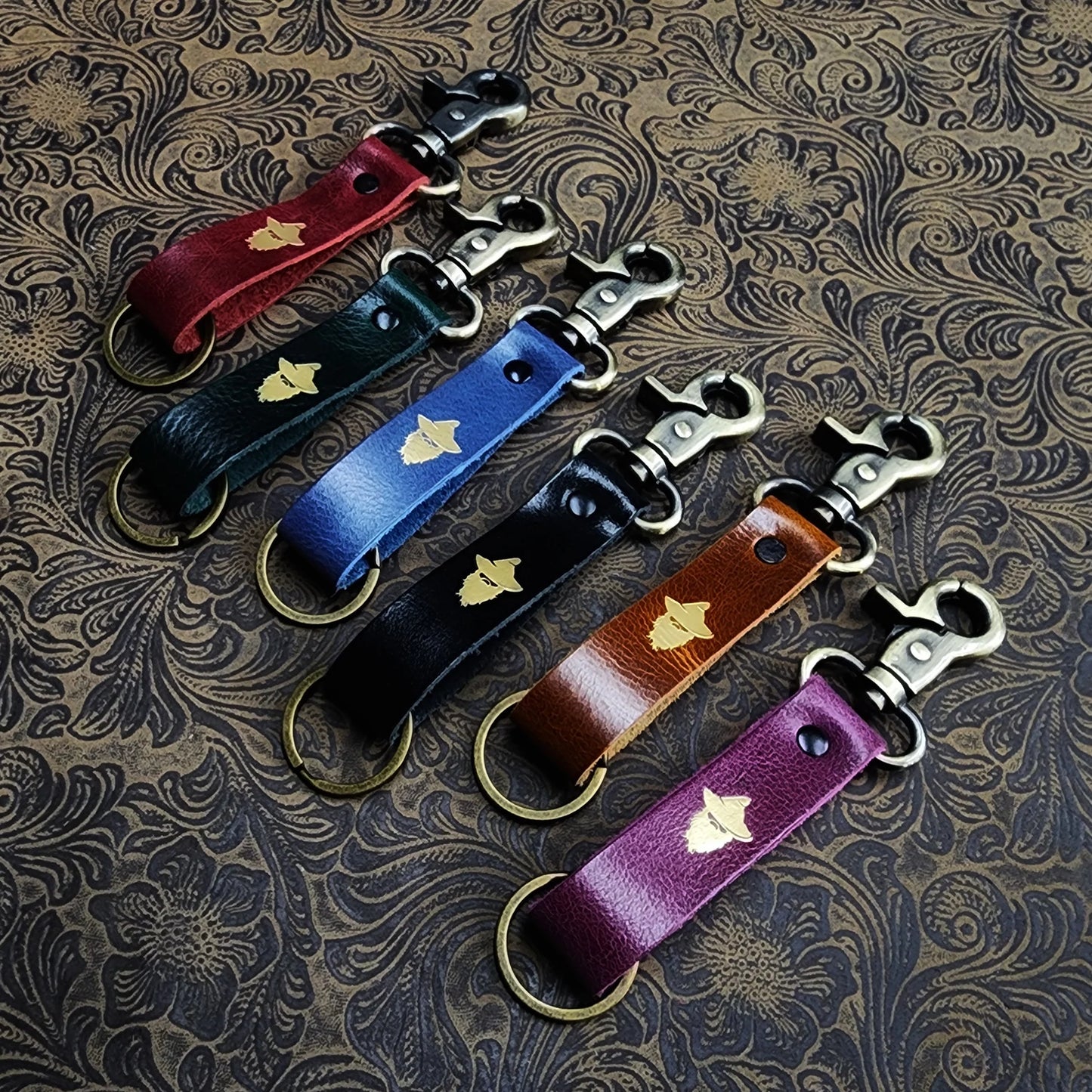 Grimbeard Leather: Keychain - Long Swivel Clip (Assorted Styles)