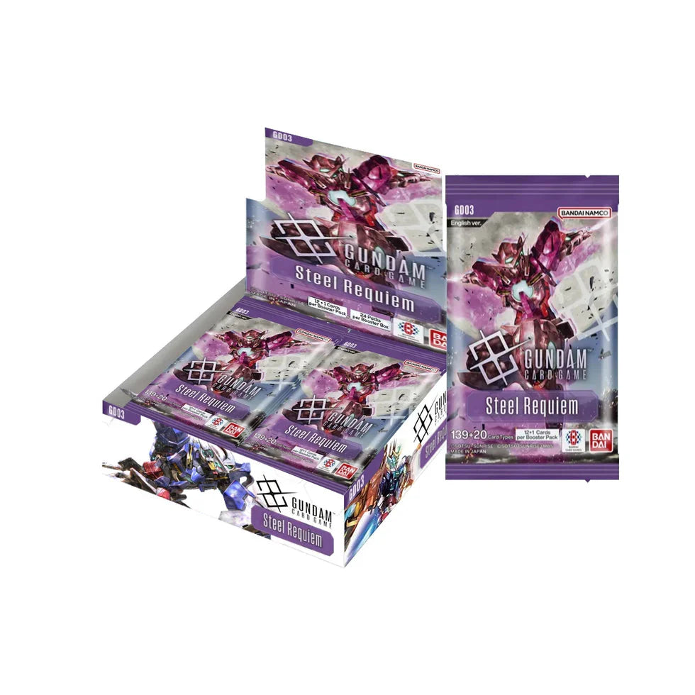 Gundam TCG: Steel Requiem Booster Display