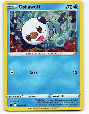 Oshawott (SWSH222)(Cosmos Foil) [Sword & Shield: Black Star Promos]
