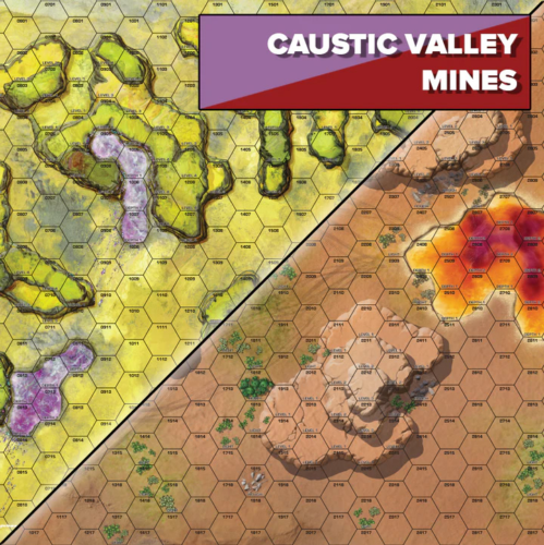 BattleTech Battle Mat: Alien Worlds - Caustic Valley/Mines