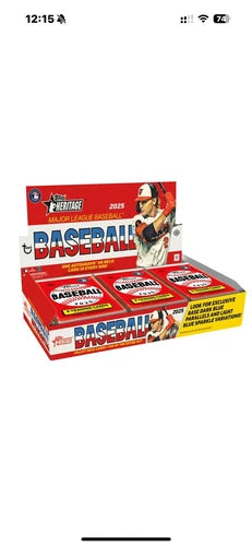 2025 TOPPS HERITAGE HOBBY BOX (1 AUTO or RELIC) MLB BASEBALL