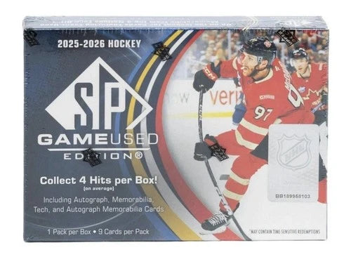 2025-26 Upper Deck SP Game Used Hockey Hobby Box
