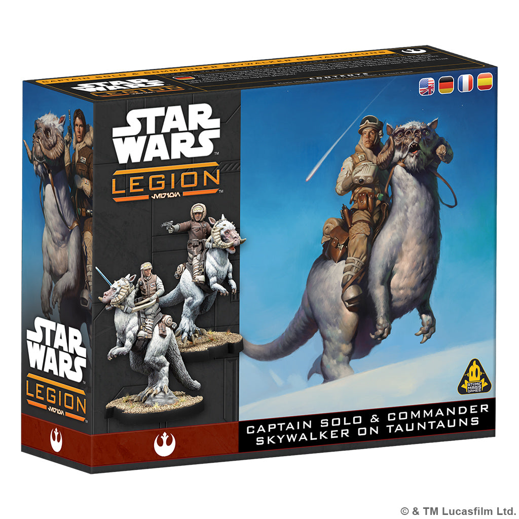 Star Wars Legion: Cpatain Solo & Commander Skywalker On Tauntauns