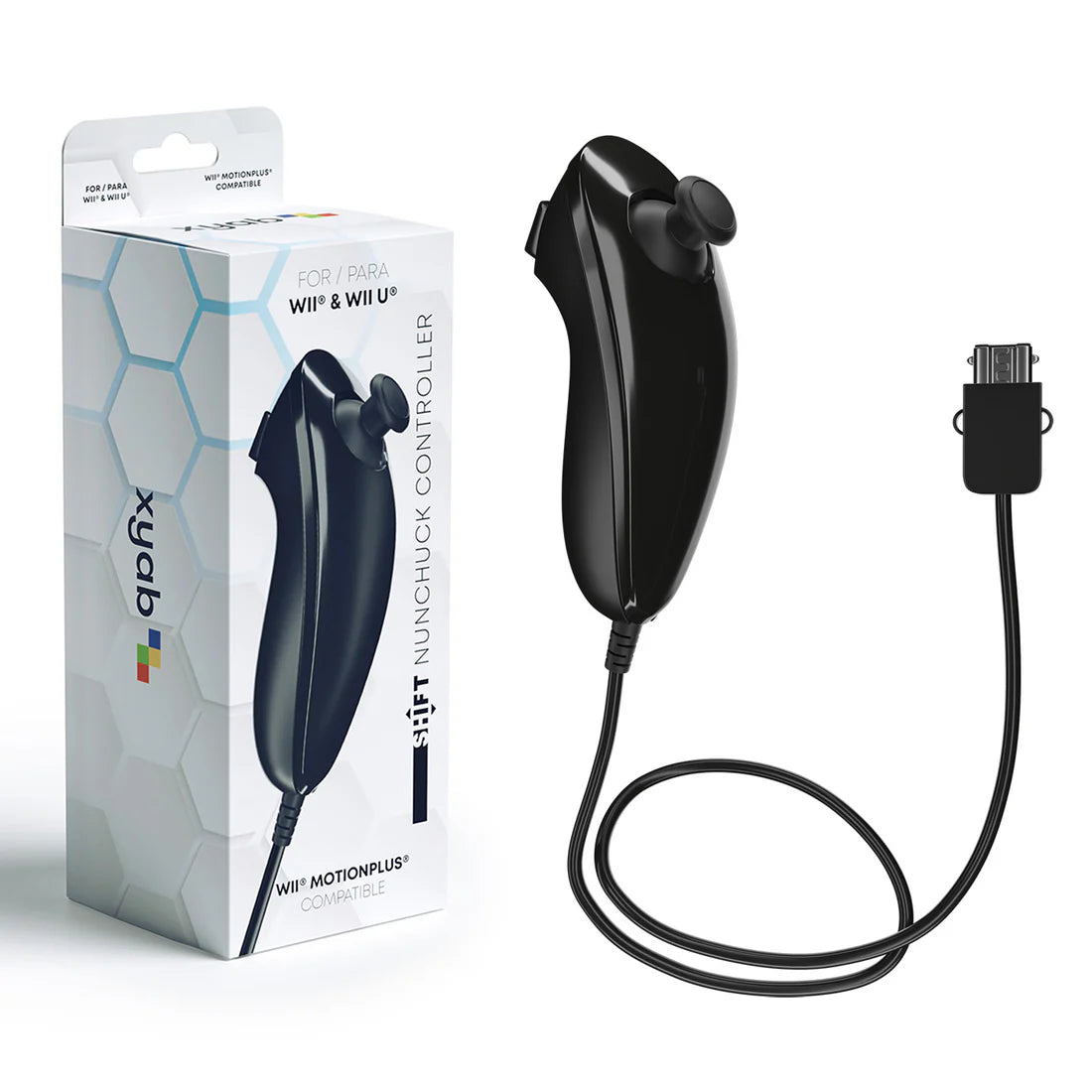 XYAB Wired Nunchuck Controller - Wii / Wii U (Black)