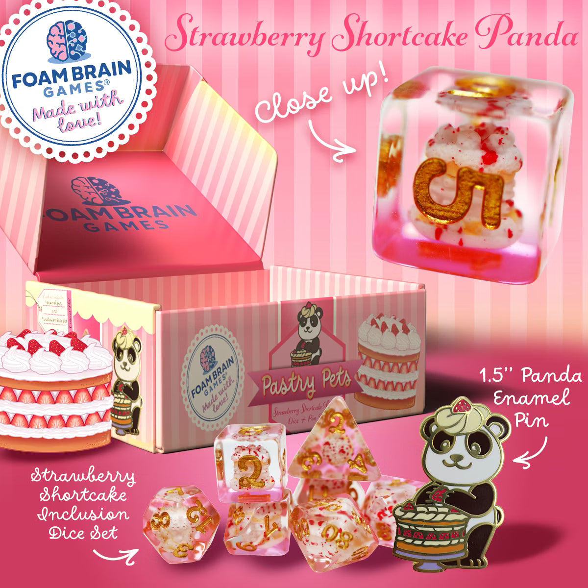 Foam Brain Games: Pastry Pets - Strawberry Shortcake Panda