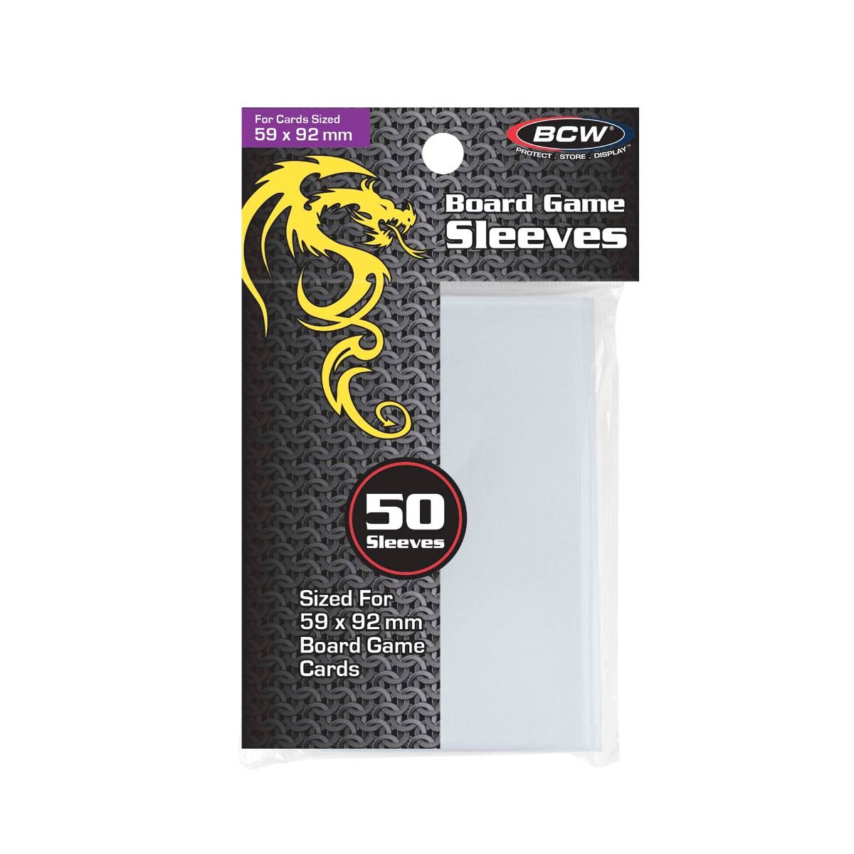 Board Game Sleeves - Std Euro (59MM x 92MM)