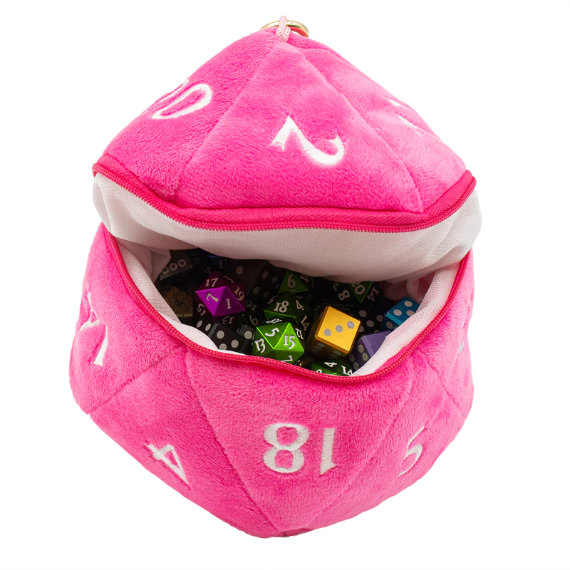Ultra PRO: Dice Bag - Plush D20 Hot Pink