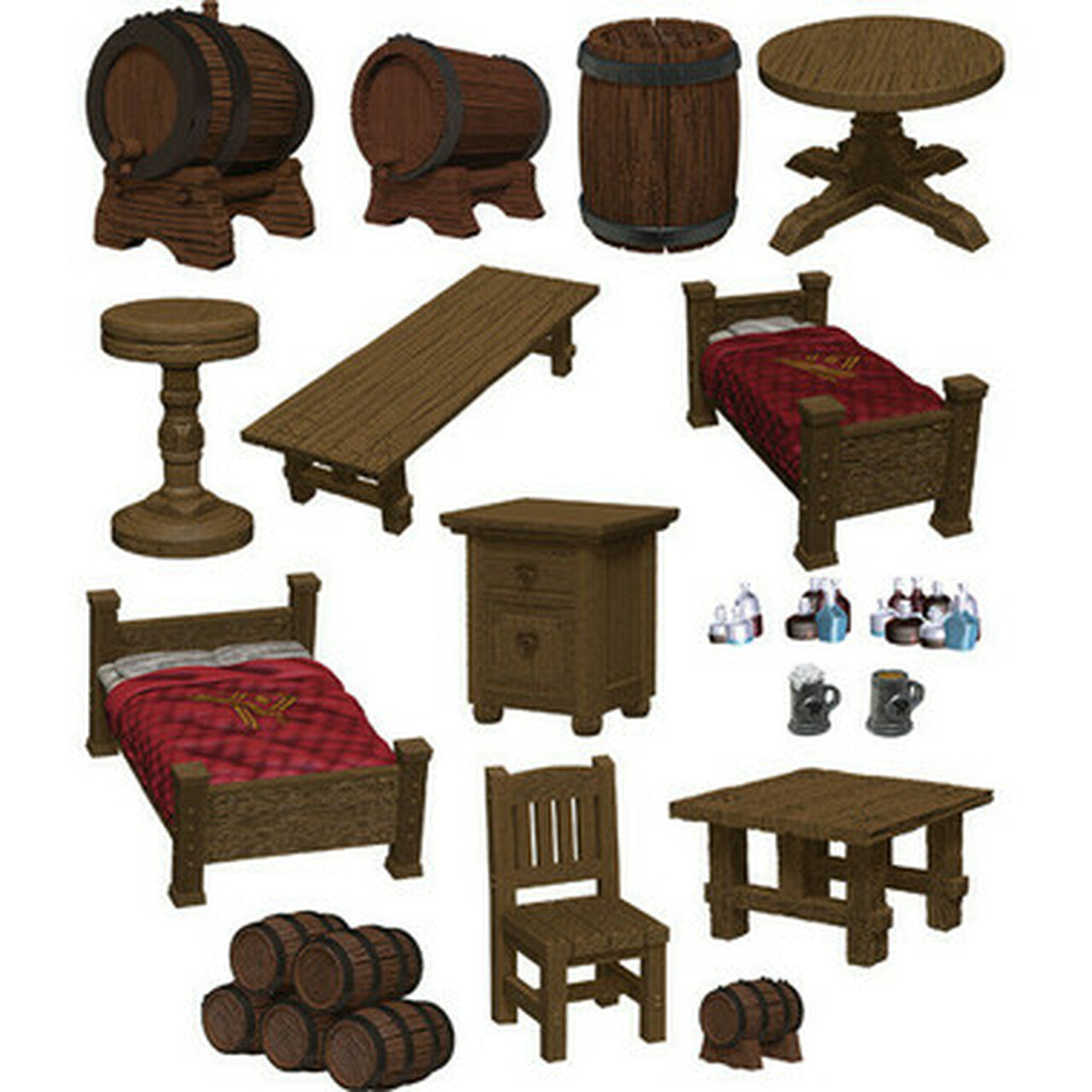 Wizkids Icons of the Realms: The Yawning Portal Inn Beds & Bottles