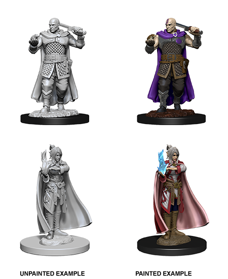 Wizkids Nolzur's Marvelous Miniatures: Human Ranger & Moon Elf Sorcerer