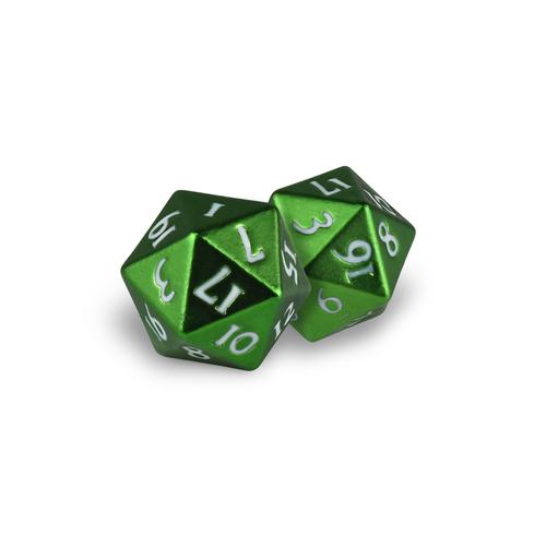 Ultra Pro Heavy Metal D20 Dice Set - Green