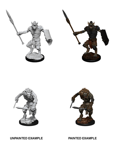 Wizkids Nolzur's Marvelous Miniatures: Gnoll & Gnoll Flesh Gnawer