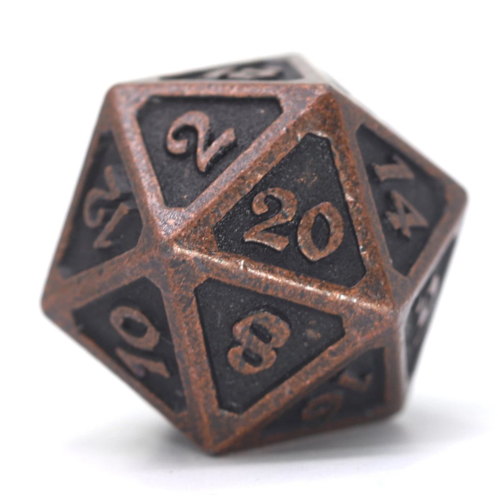 Die Hard Dice Dire D20 - Mythica Dark Copper