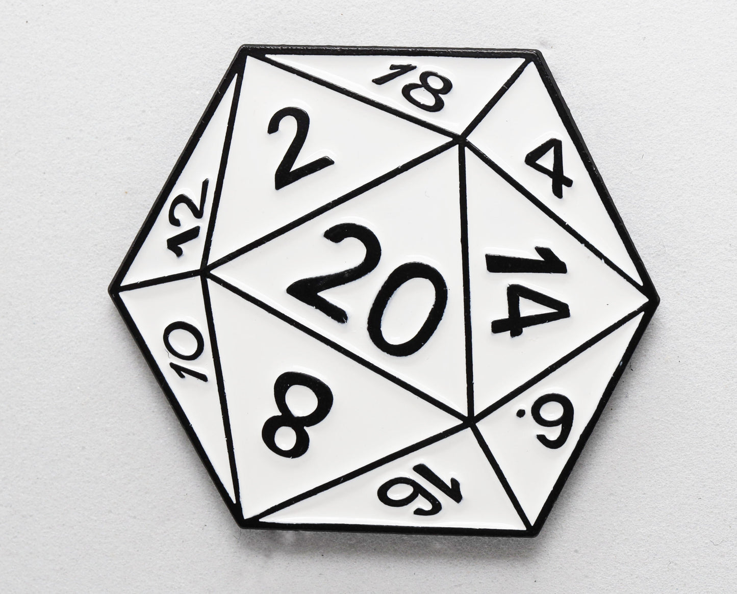 D20 Pin: Shadow Variant Black