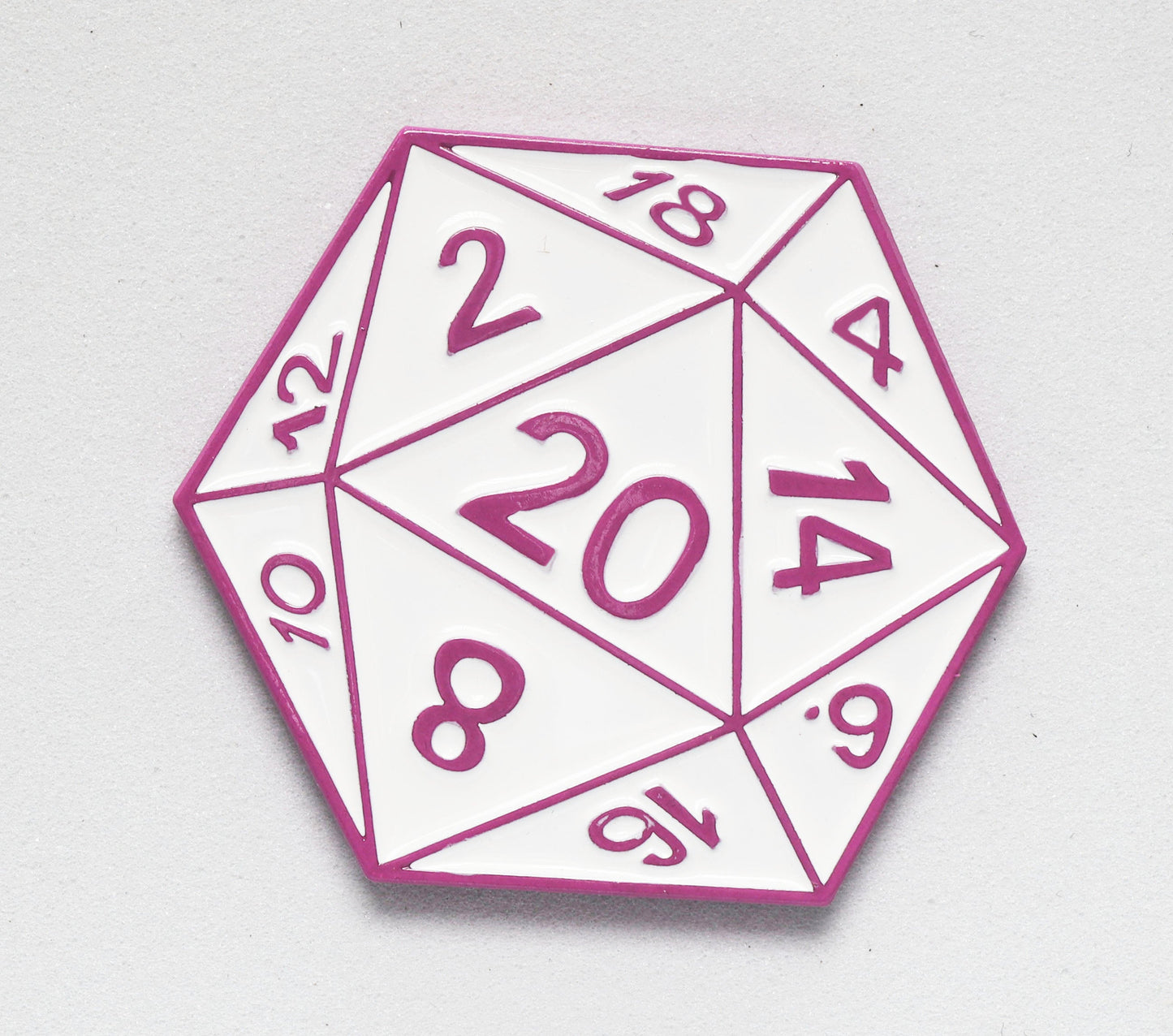D20 Pin: Shadow Variant Pink