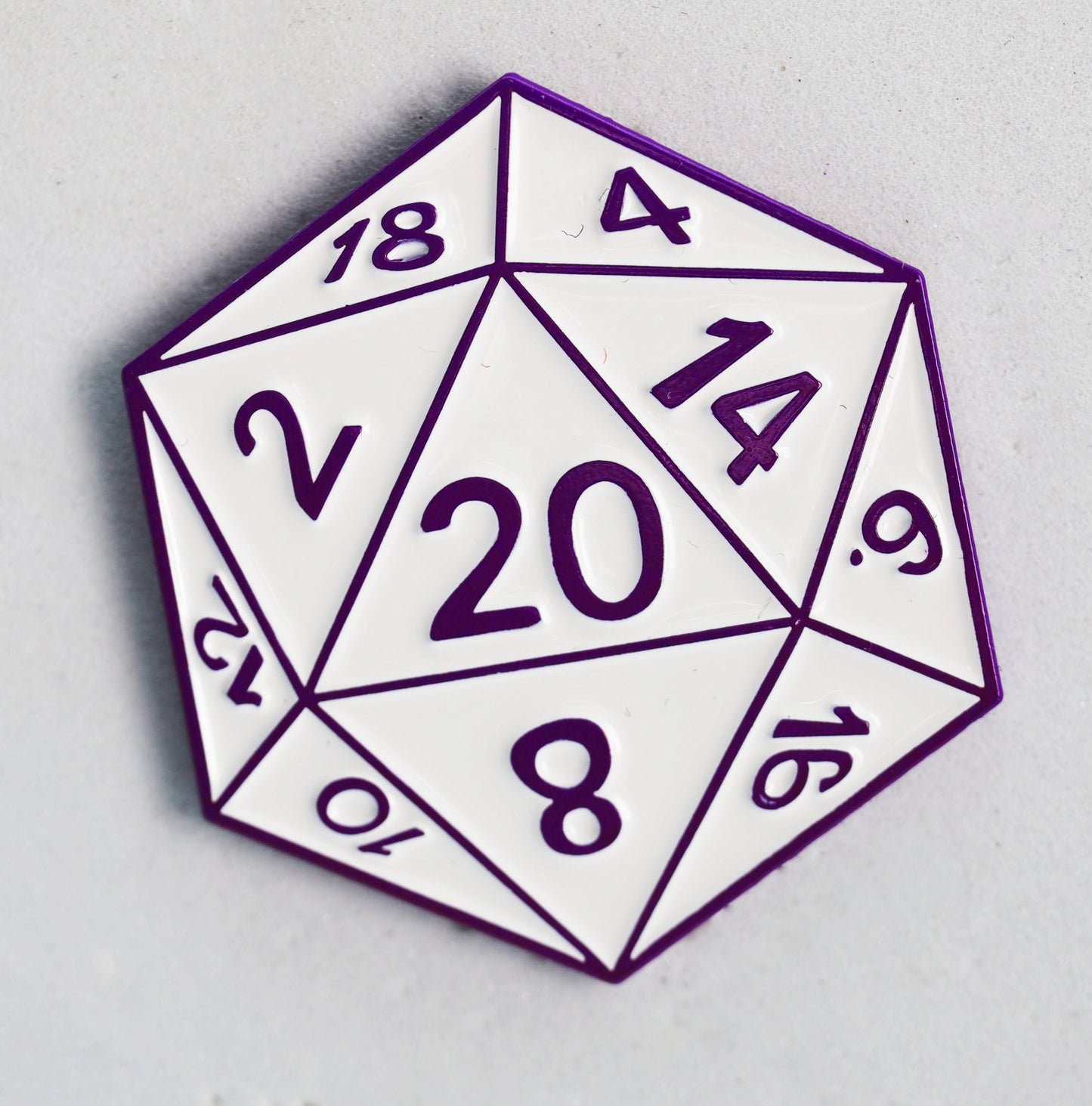 D20 Pin: Shadow Variant Purple