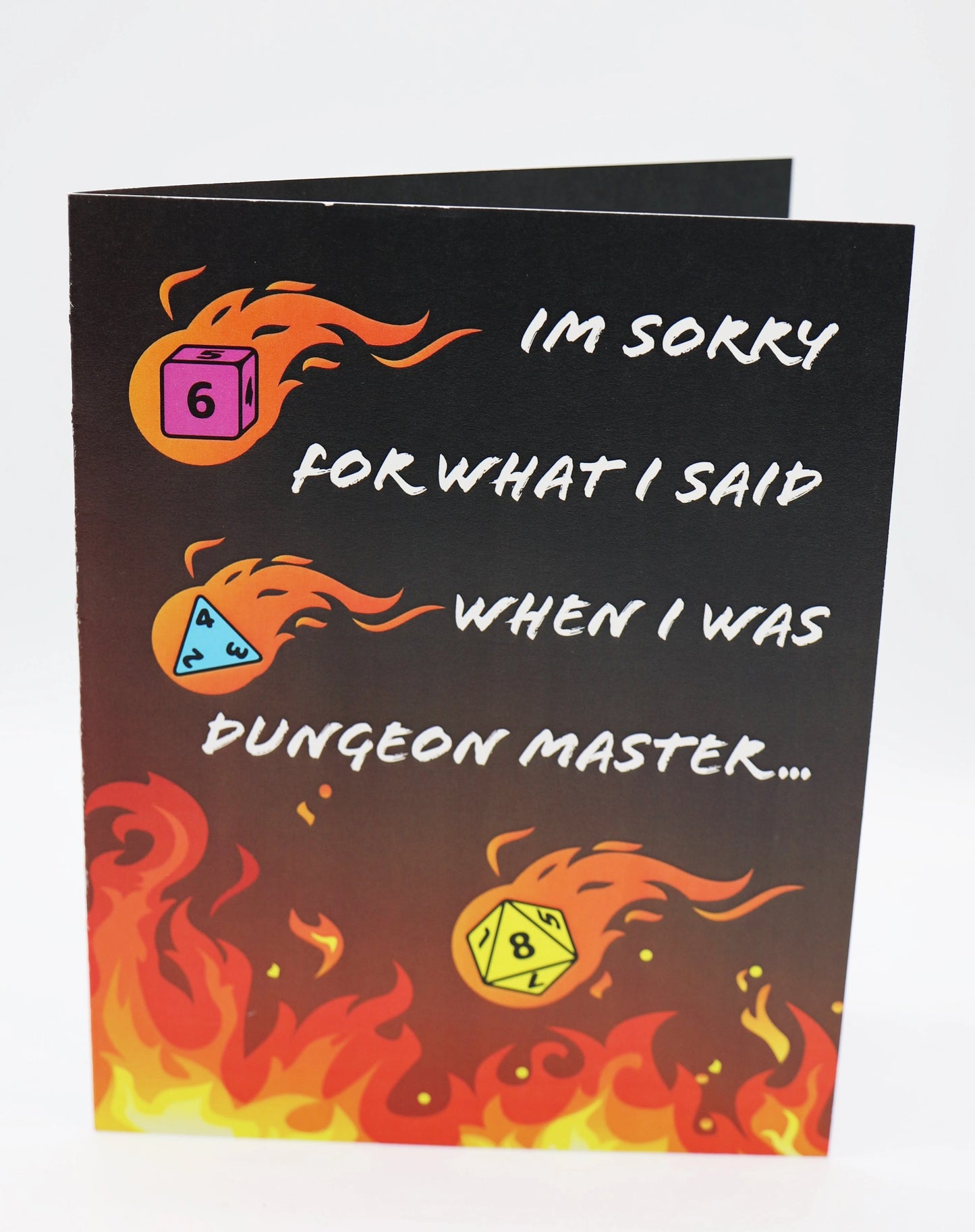 Foam Brain Games Birthday Card - Fireball