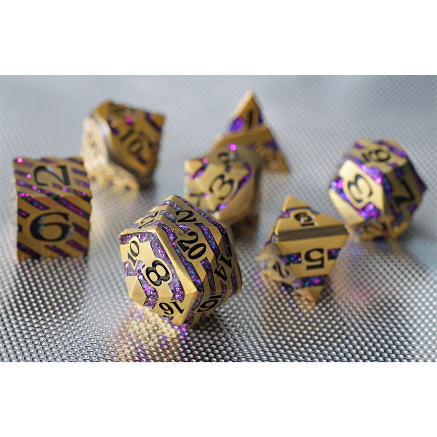 Forged Gaming Alchemist Joy 7 Piece Metal Dice Set