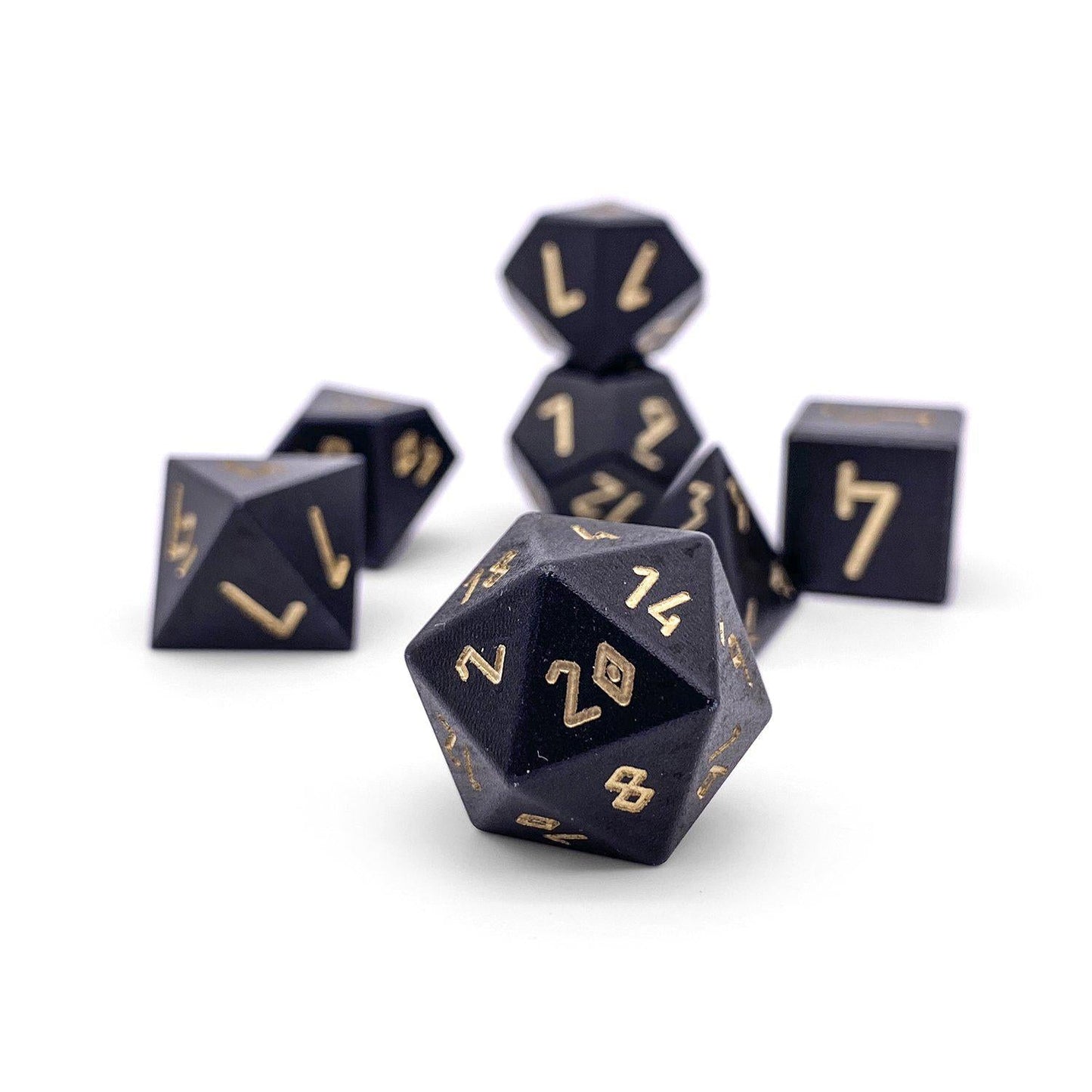 Norse Foundry 7 Die Aluminum Dice Set: Orb of Disintegration