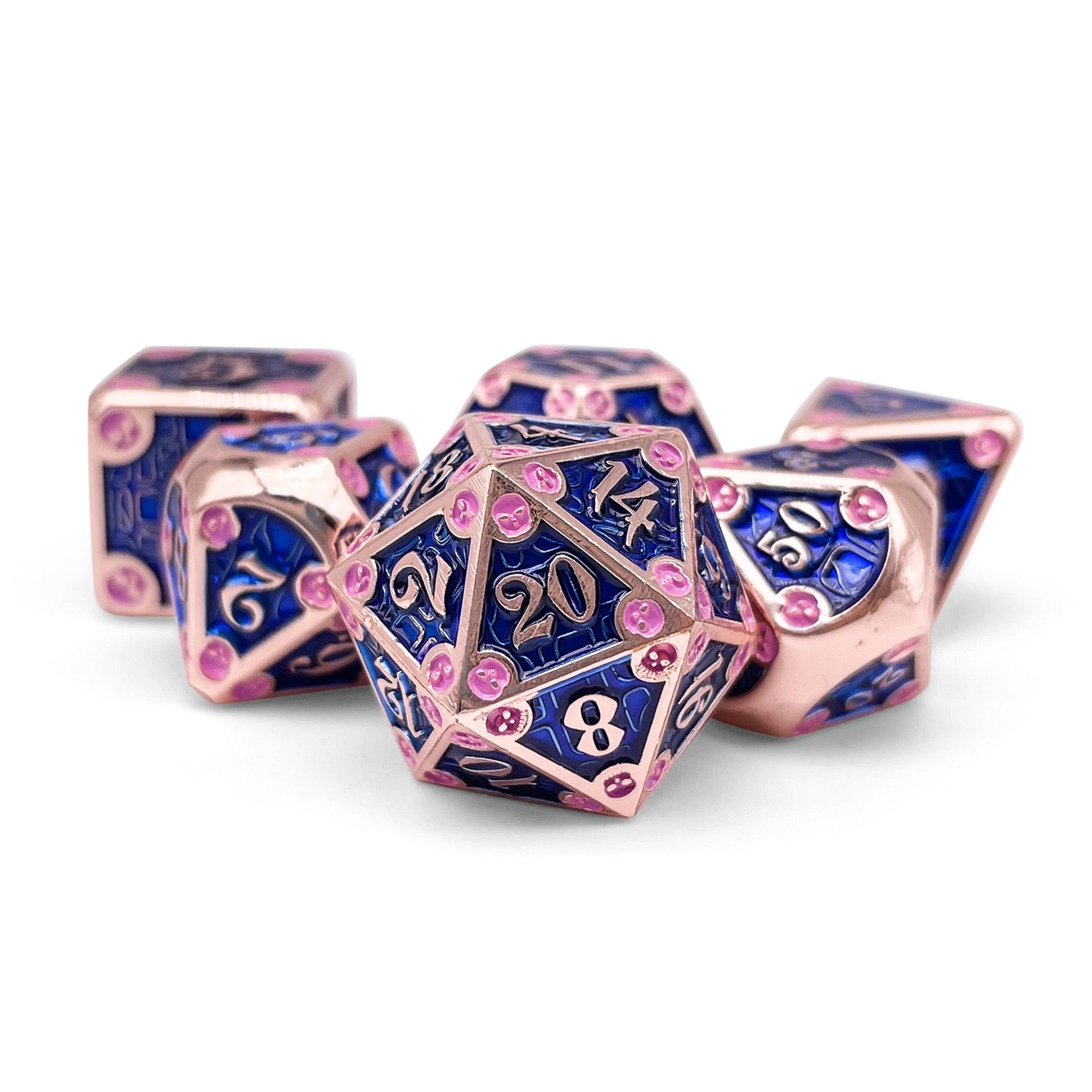 Norse Foundry 7 Die Metal RPG Dice Set: Dungeon Delve Treachery