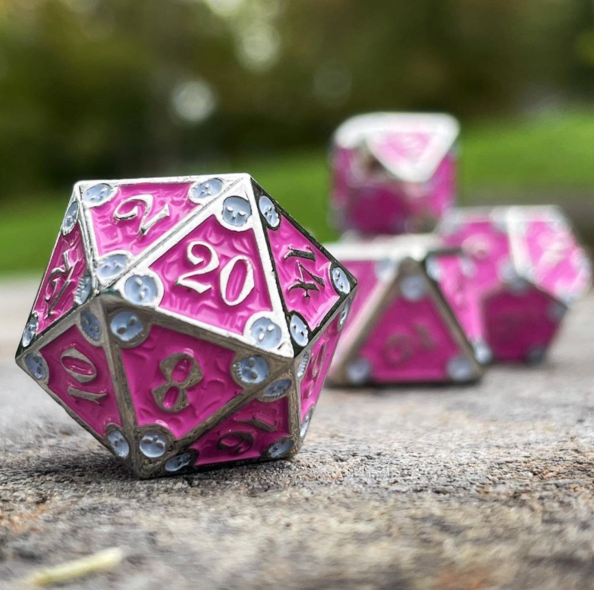 Norse Foundry 7 Die Metal RPG Dice Set: Dungeon Delve Arcane Trap