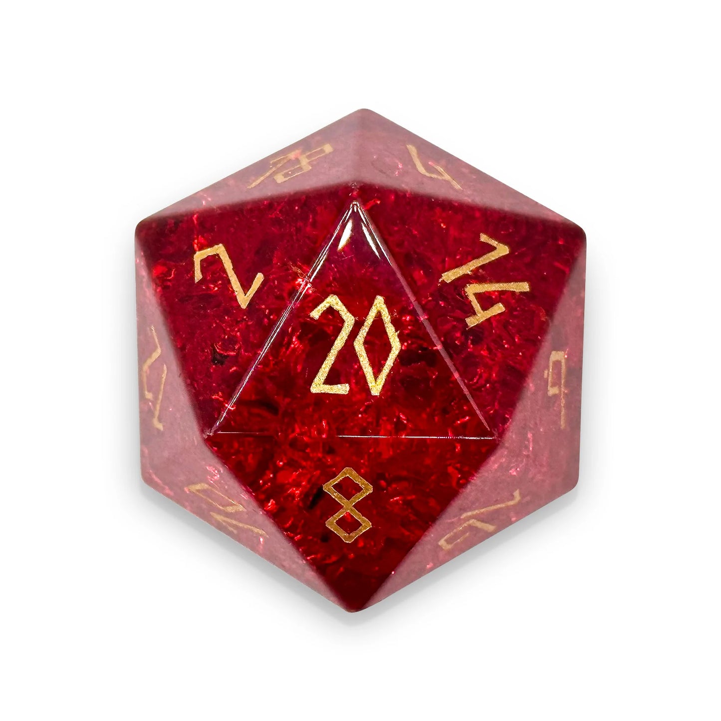 Norse Foundry Shatterd Zicron Boulder Gold: Garnet