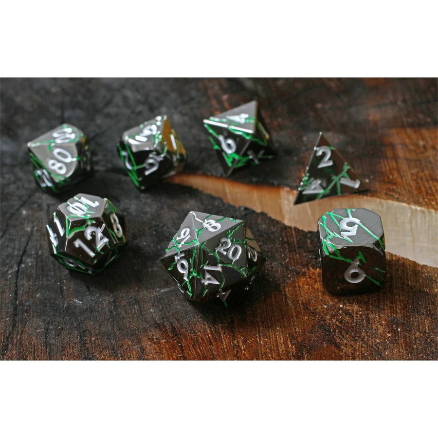 Forged Gaming Verdant Storm 7 Piece Metal Dice Set