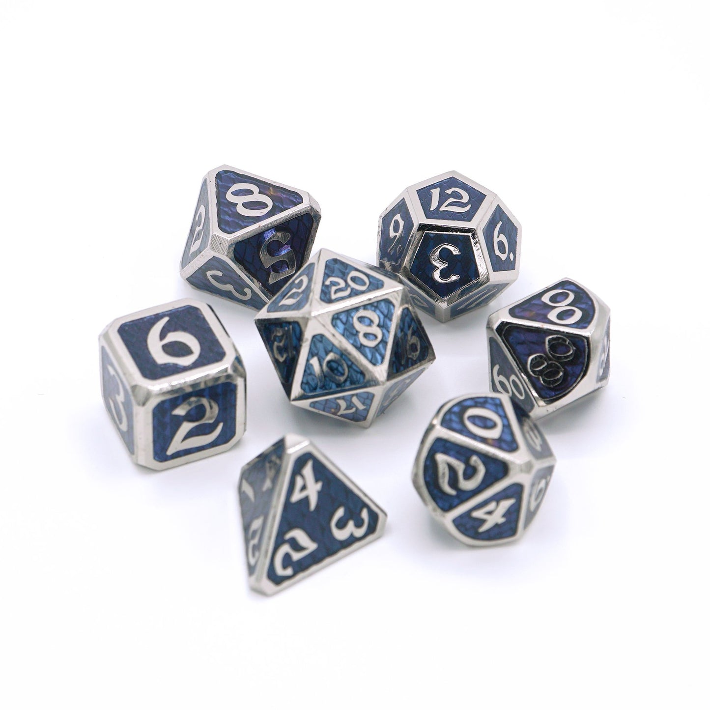 Die Hard Dice 7 Die RPG Metal Dice Set: Drakona Khaos Nyx