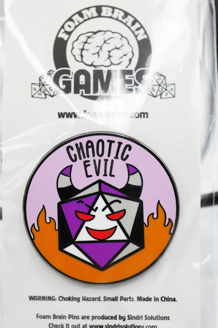 Pride Flag Alignment Pin: Asexual - Chaotic Evil