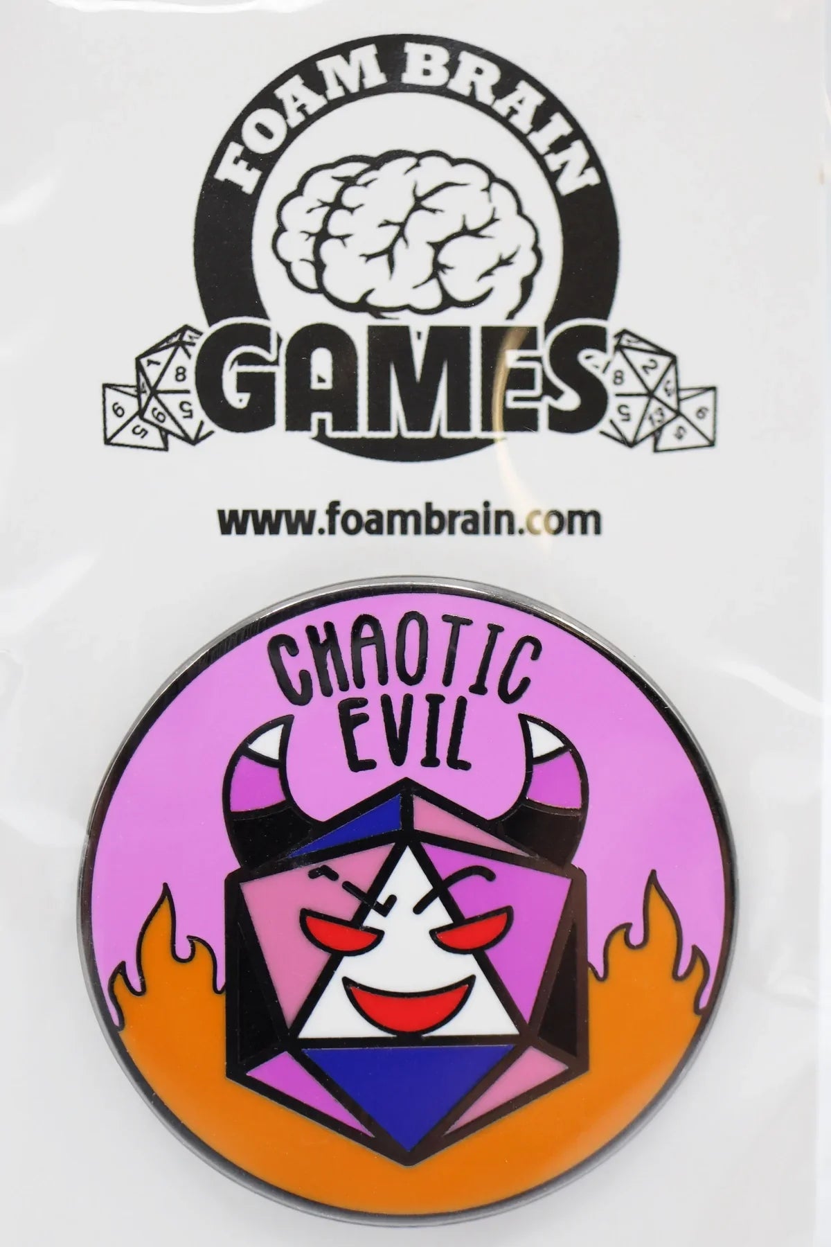 Pride Flag Alignment Pin: Genderfluid - Chaotic Evil