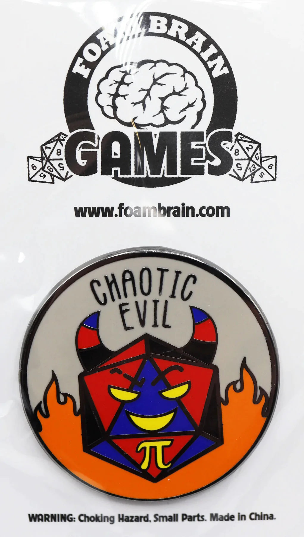 Pride Flag Alignment Pin: Polyamorous - Chaotic Evil