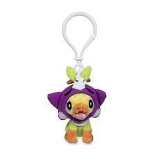 Pumpkin Celebration Pokemon Plush - Grookey keychain
