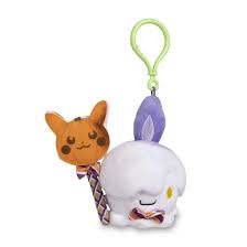 Pokemon Plush - Litwick Pumpkin Celebration Keychain