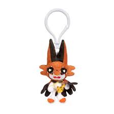 Pokemon Plush - Scorbunny Pumpkin Party keychain