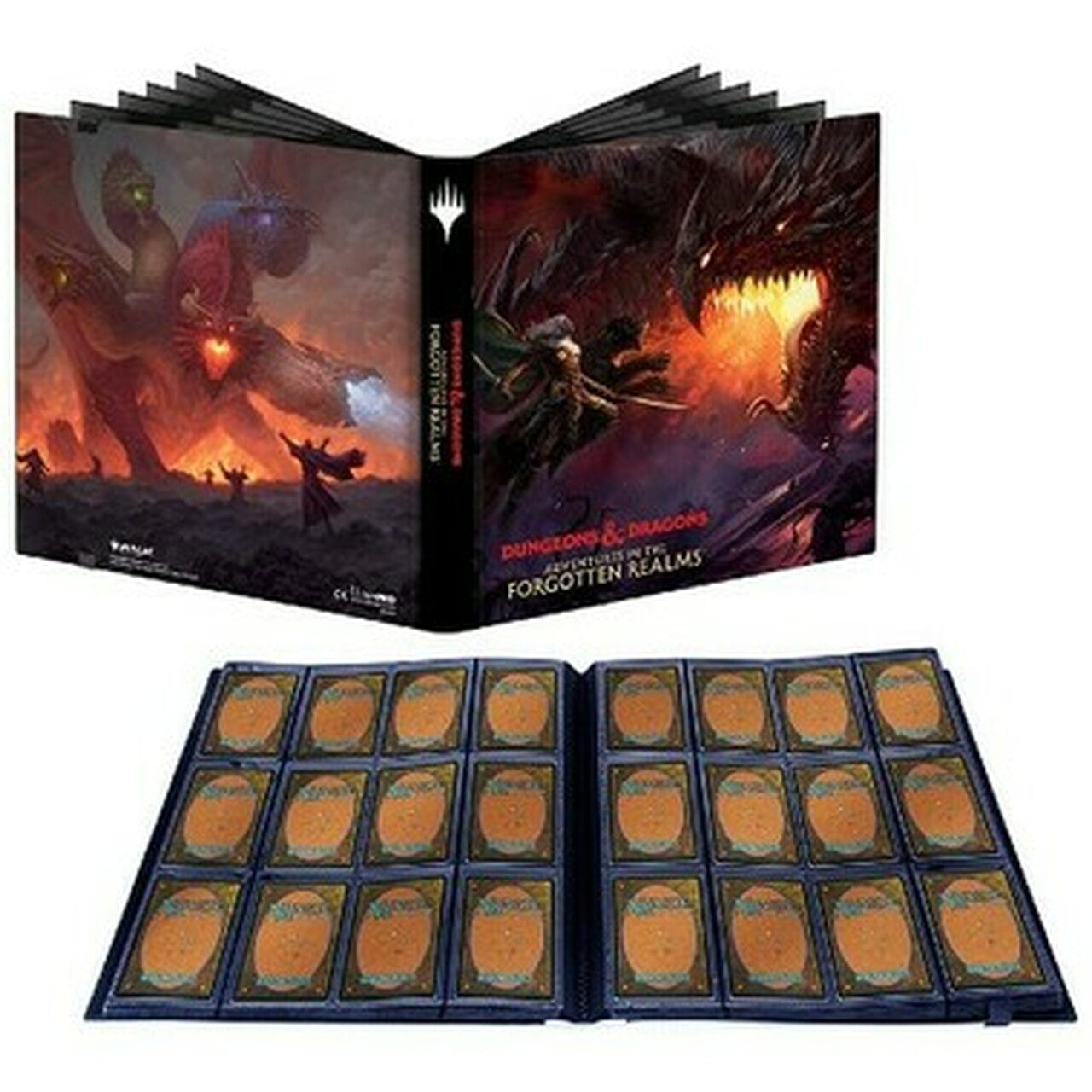 Ultra Pro Adventures in the Forgotten Realms 12-Pocket Pro Binder - Tiamat & Drizz't