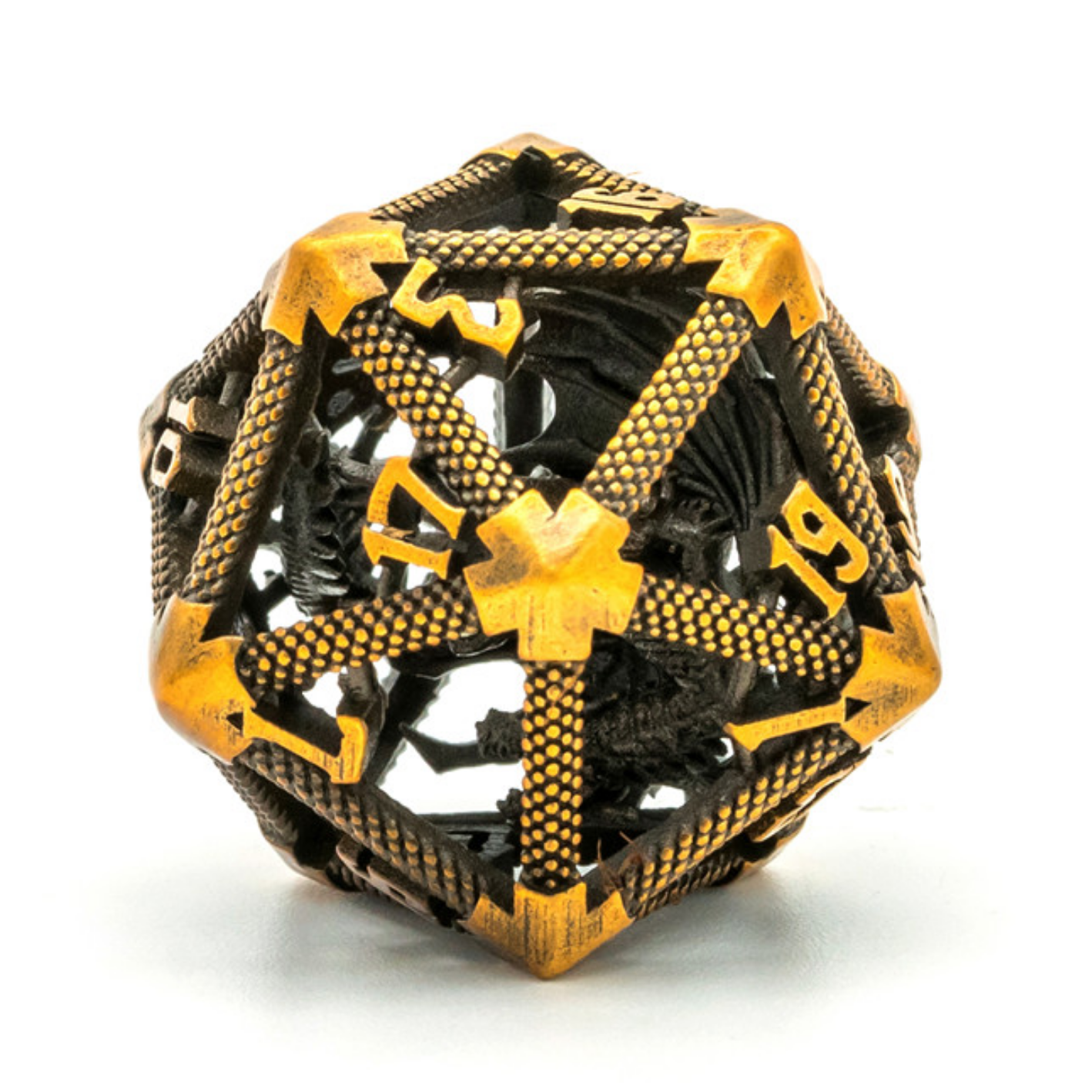 Hollow Dragon Keep D20 - Gold
