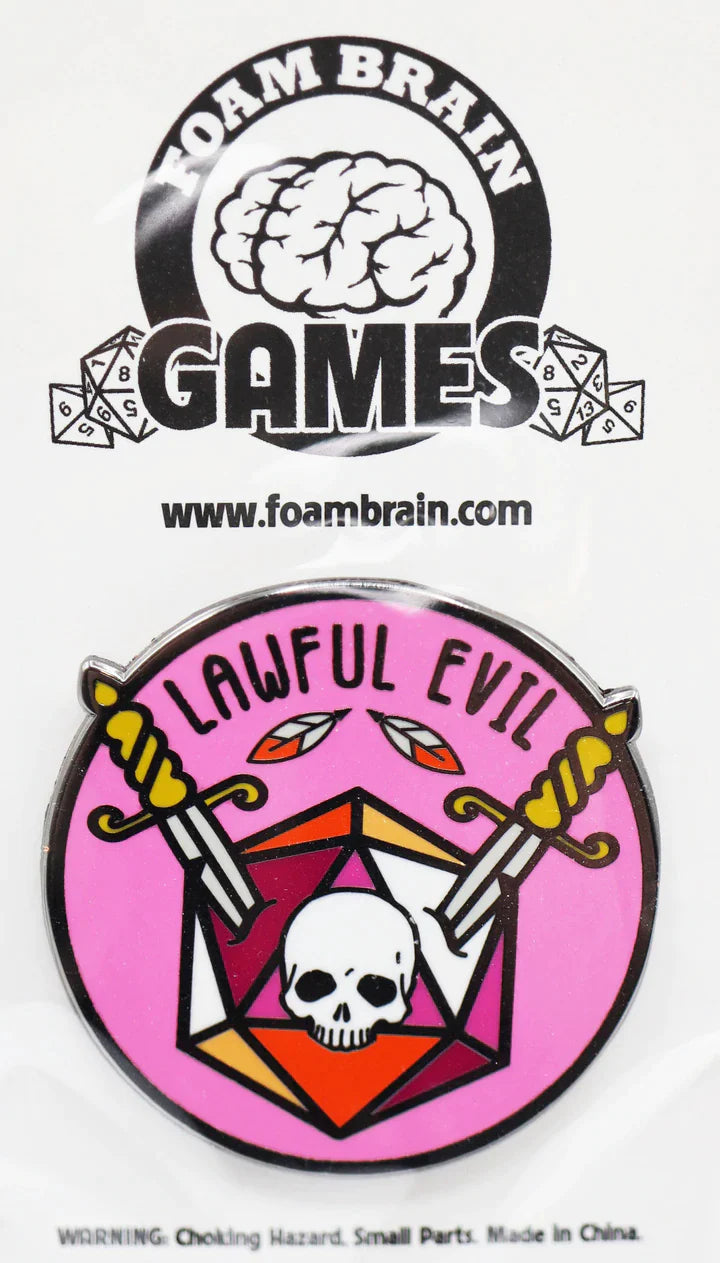 Pride Flag Alignment Pin: Community Lesbian - Lawful Evil